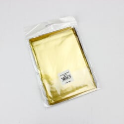 Lüx Metalize Bantlı Poşet Sarı 50'li Paket 11X12CM - 2