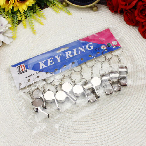 Metal Düdük Anahtarlık 12'li Paket - 3
