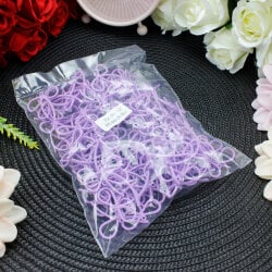 Metal Fiyonk Tasarım Anahtarlık Aksesuarı Lila - 3