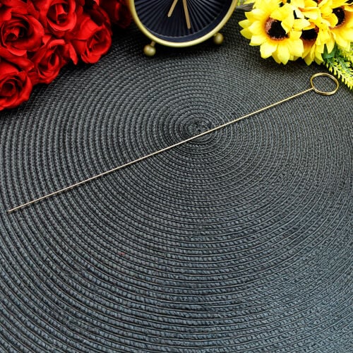 Metal Kartlık Daire Gold 10'lu Paket 34CM - 2