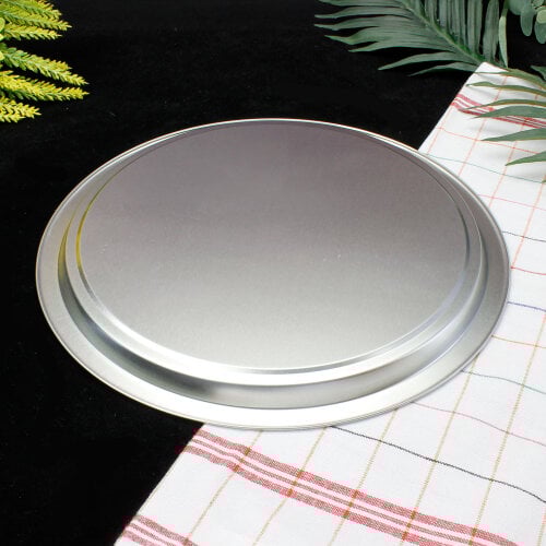 Metal Tepsi Gümüş Renk 28CM - 2