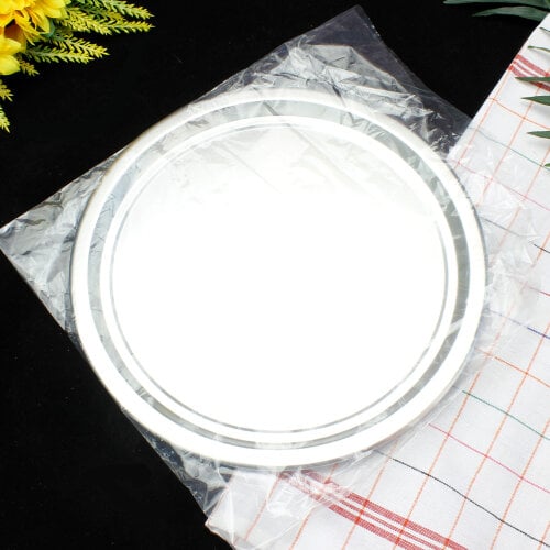 Metal Tepsi Gümüş Renk 28CM - 3