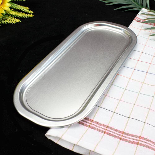 Metal Tepsi Gümüş Renk - 1