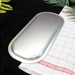 Metal Tepsi Gümüş Renk - 2