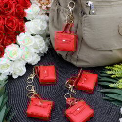 Mini Çanta Figürlü Çanta Charm Aksesuar Kırmızı - 1