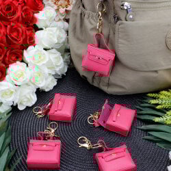 Mini Çanta Figürlü Çanta Charm Aksesuar Pembe - 1