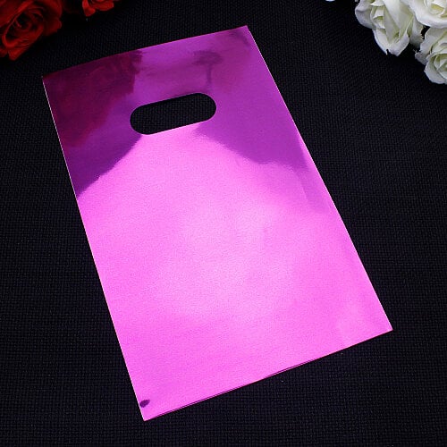 Mor Hediyelik El Geçme Poşeti 13x20 cm 100’lü Paket - Toptanalim
