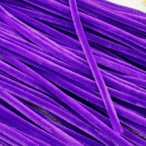 Mor Şönil 100'lü Paket - Kare Dekor (1)