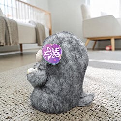 Muz Tutan Sempatik Peluş Maymun Gri 23 cm - 2