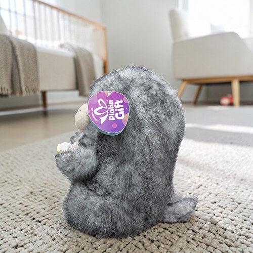 Muz Tutan Sempatik Peluş Maymun Gri 23 cm - Toptanalim (1)