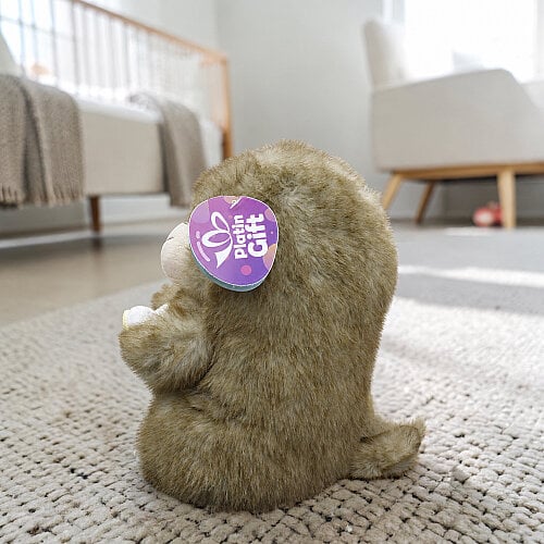 Muz Tutan Sempatik Peluş Maymun Vizon 23 cm - Toptanalim (1)