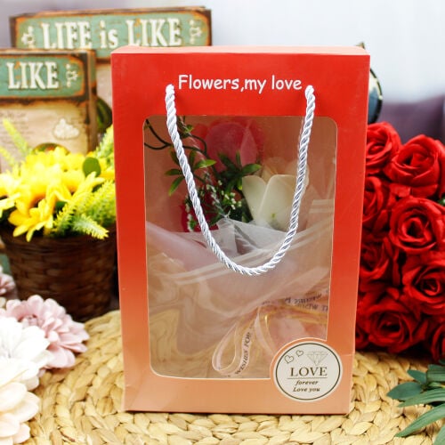 My Love Asorti 3'Lü Gül Buket Hediyelik Çanta - 2
