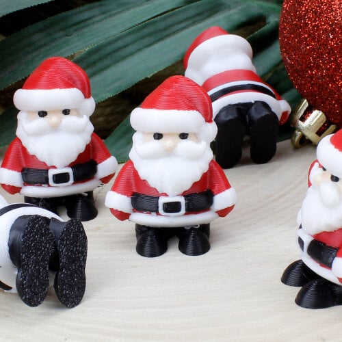 Noel Baba Biblo - Kare Dekor (1)