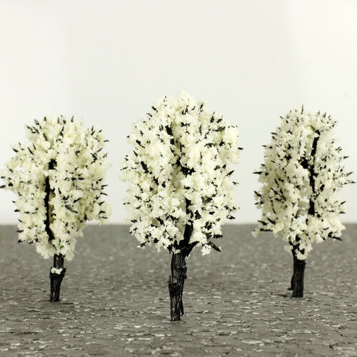Orta Boy Beyaz Teraryum Ağaç Obje - 1