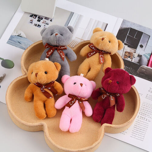Orta Boy Peluş Ayıcık Anahtarlık Karışık Renkli 12'li Paket - 2