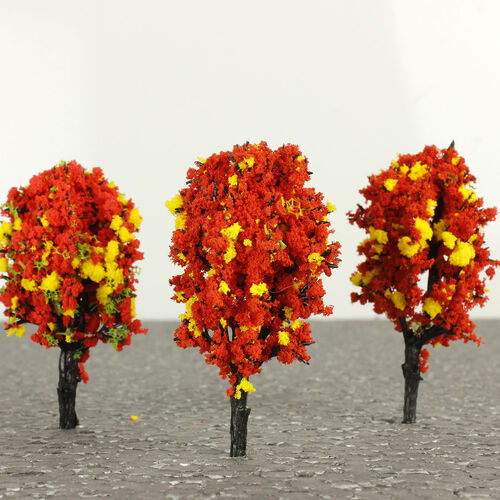 Orta Boy Sarı Kırmızı Teraryum Ağaç Obje - 1