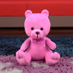 Oturan Peluş Ayıcık 32CM Pembe - 1