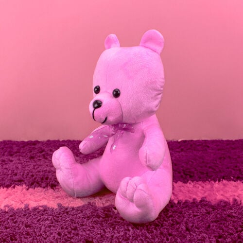 Oturan Peluş Ayıcık 32CM Pembe - 2