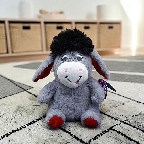 Oturan Sempatik Peluş Eşek Gri 24 cm - Toptanalim