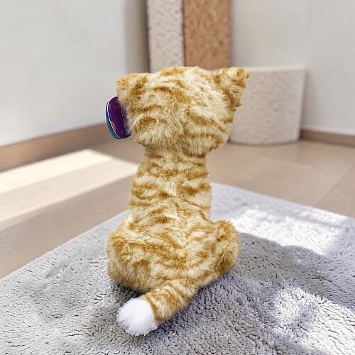 Oturan Sevimli Peluş Tekir Kedi Tarçın 27 cm - 3