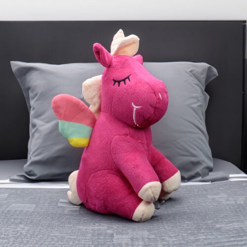 Oturan Unicorn Peluş 35CM Pembe - 1