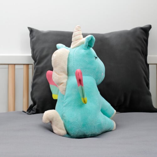 Oturan Unicorn Peluş 35CM Yeşil - 3