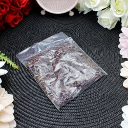Oval Halkalı Metal Anahtarlık Klipsi Kahverengi - 3