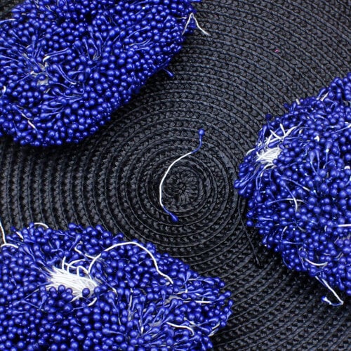 Oya Tomurcuğu Yapay Tohum Çiçek Lacivert 130 g (±10 g) - Toptanalim (1)