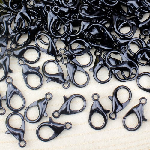 504 Papağan Klips Siyah Renk 15,5 mm (1000’li Paket) - Toptanalim (1)