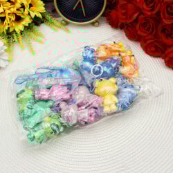 Parlak Bear Silikon Bileklikli Anahtarlık 12'li Paket - 3