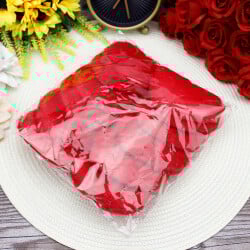 Peluş Kalp Anahtarlık Kırmızı 12'li Paket - 3