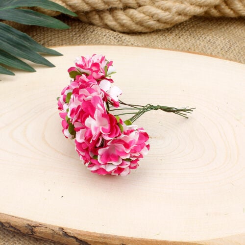 Pembe Ortanca Kumaş 100'lü Paket - 1