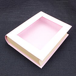 Pencereli Kitap Kutu 14x17 cm Pembe - 3