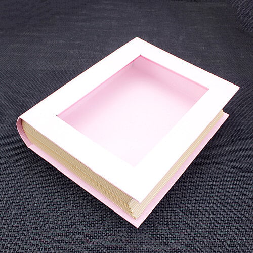 Pencereli Kitap Kutu 14x17 cm Pembe - 3