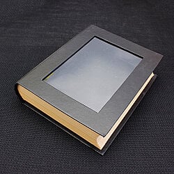 Pencereli Kitap Kutu 14x17 cm Siyah - 3