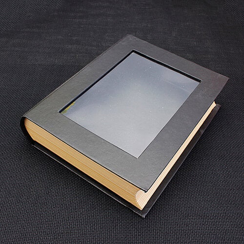 Pencereli Kitap Kutu 14x17 cm Siyah - 3