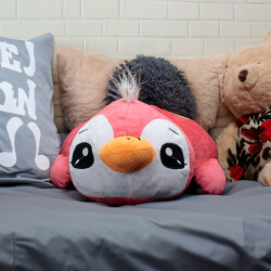 Penguen Yastık Peluş 45CM Pembe - 2