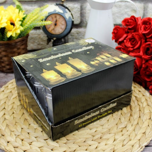 Pilli Dekoratif Mum Led 12'li Paket 12CM - 4