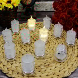 Pilli Dekoratif Mum Led 12'li Paket - 1