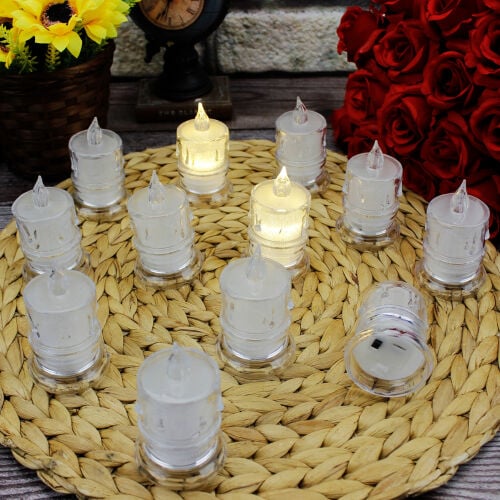 Pilli Dekoratif Mum Led 12'li Paket - 1