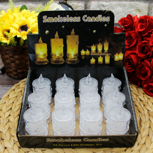 Pilli Dekoratif Mum Led 12'li Paket - 3