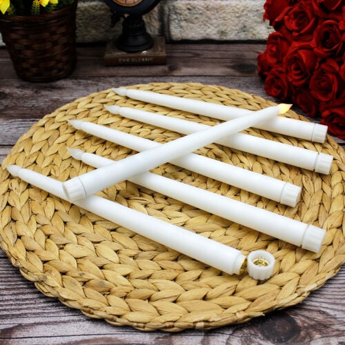 Pilli Işıklı Şamdan 6'lı Paket - 1