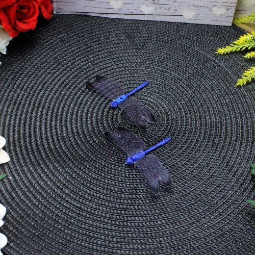 Plastik Gövdeli PVC Yusufçuk Mavi 100'lü Paket - Kare Dekor (1)