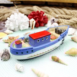 Polyester Mavi Beyaz Taka Biblo - 3