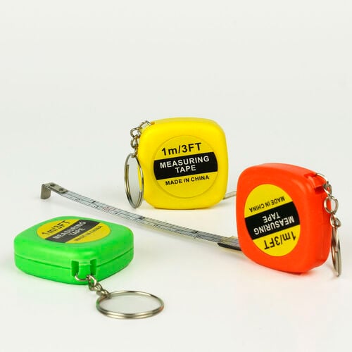 Renkli Mini Metre Anahtarlık 12'li Paket - 2