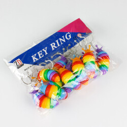 Renkli Tırtıl Anahtarlık 12'Li Paket - 5