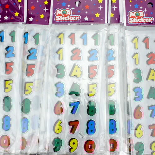 Renkli Sayılar Sticker - 3