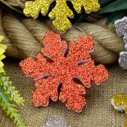 Renkli Strafor Kar Tanesi 6'Lı Paket - 2