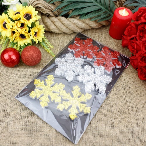 Renkli Strafor Kar Tanesi 6'Lı Paket - 3