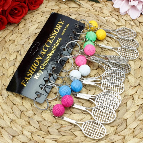 Tenis Raket Anahtarlık 12'li Paket - 3